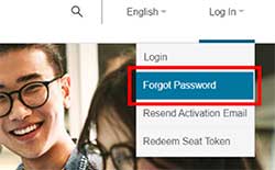 forgot password screenshot
